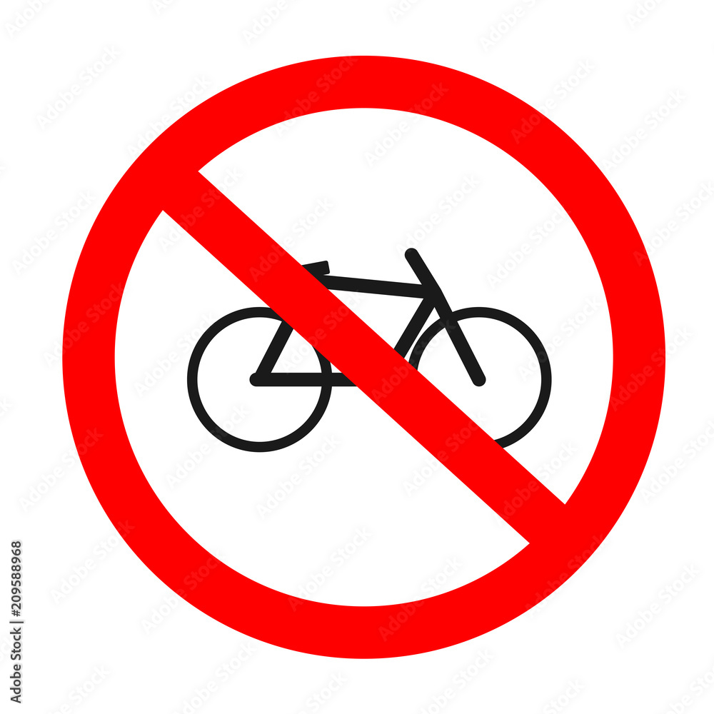 no bicycle vector sing no bicycle vector sing