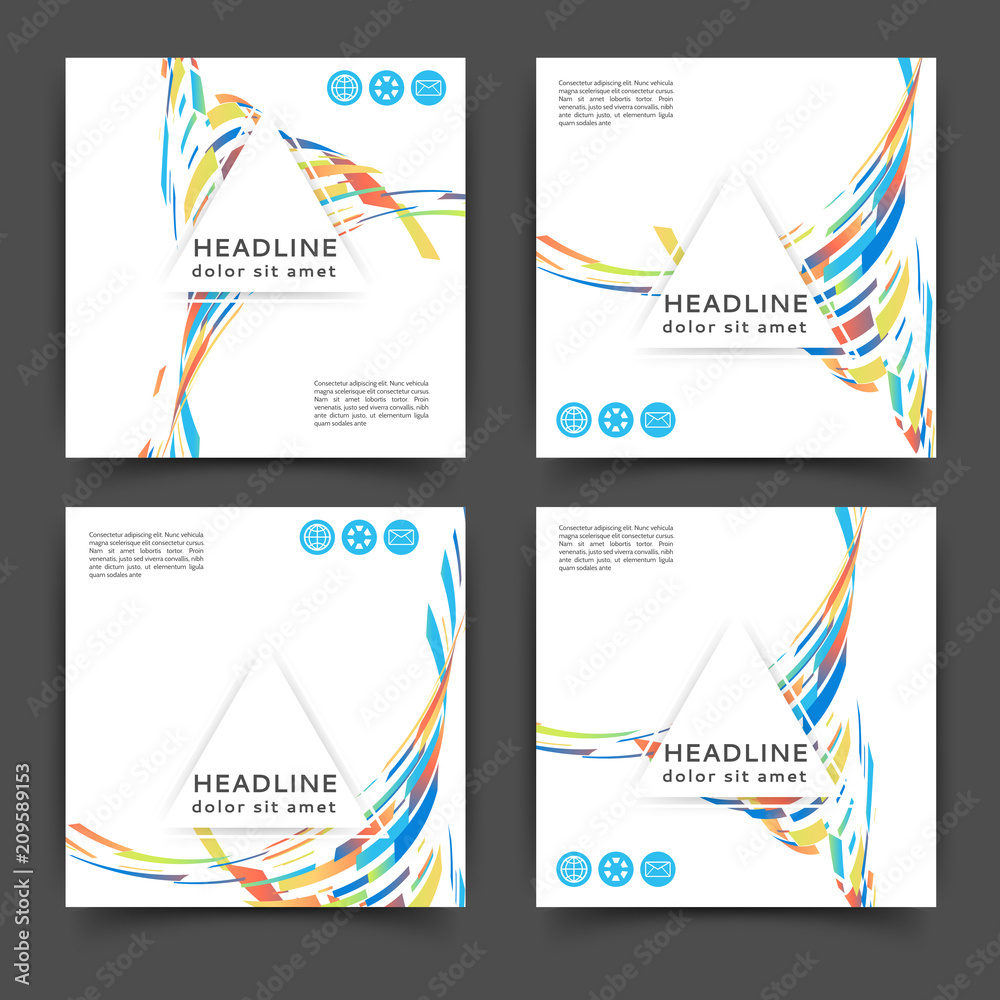Abstract color brochure Abstract color brochure