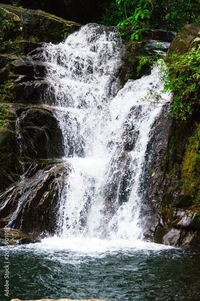 The khlong pla khang waterfall it is very beautiful The khlong pla khang waterfall it is very beautiful