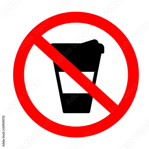 no coffee sing vector