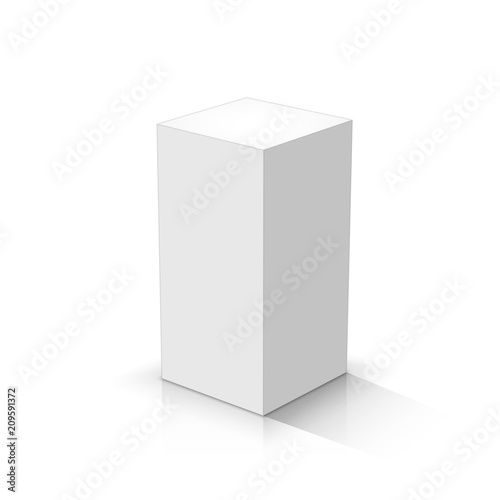 White cuboid