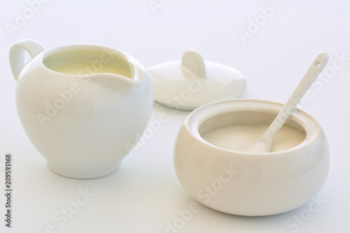 Creamer and sugar bowl