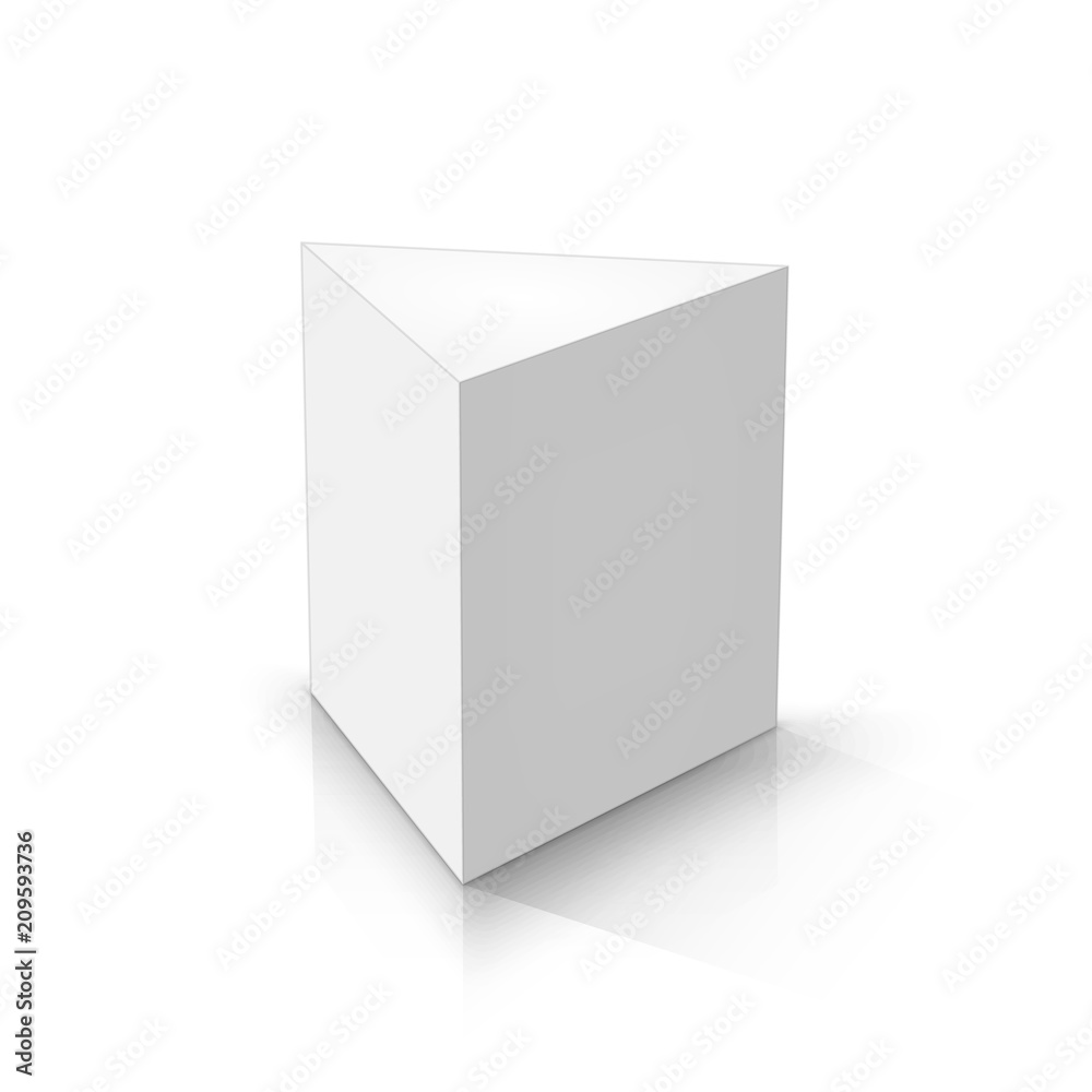 White triangular prism