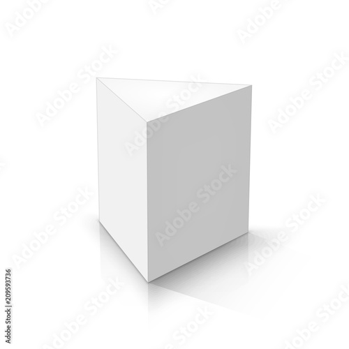 White triangular prism