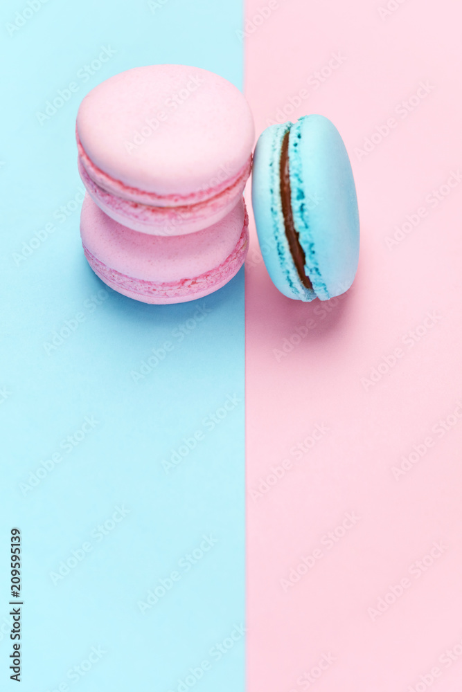 Sweets. Colorful Macaroons Background Sweets. Colorful Macaroons Background