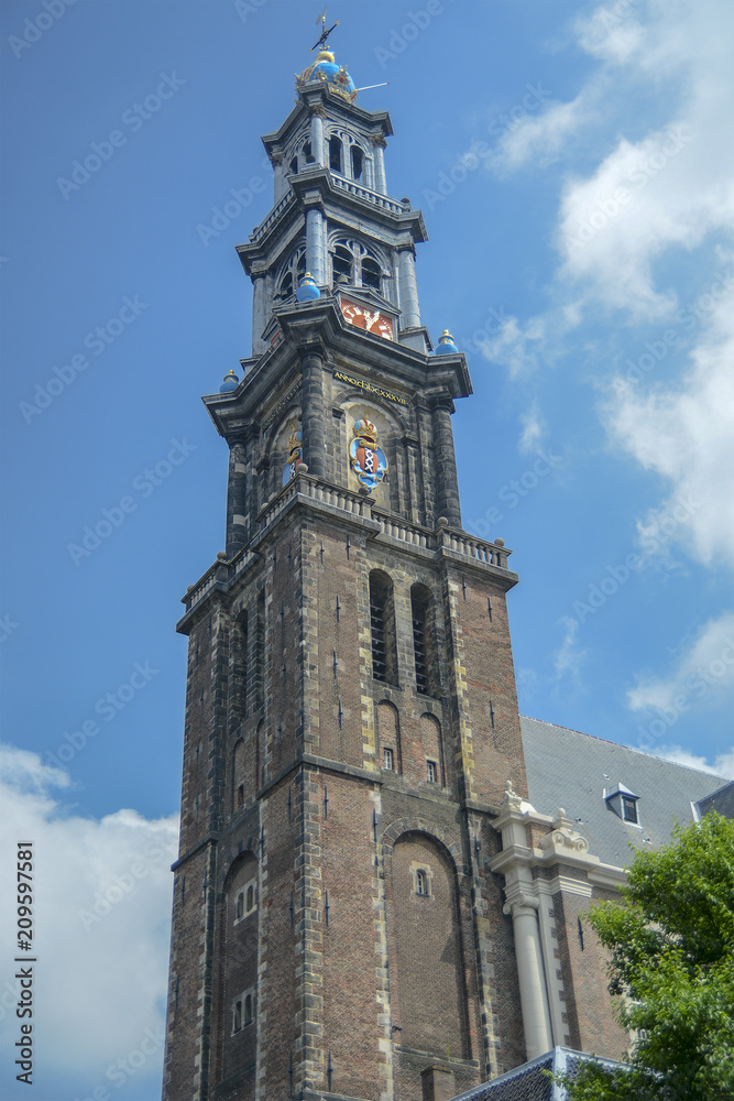 Tower of Oude Kerk church, Amsterdam