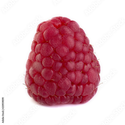 Fresh raspberry isolated on a white background