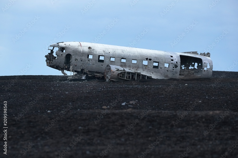 Plane wreck in Iceland