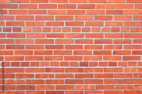 Red brick wall background