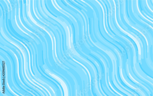 Light Blue pattern with wavy lines. Modern minimalist design. Vector illustration