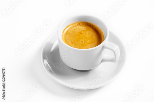 cup coffee isolated on a white background