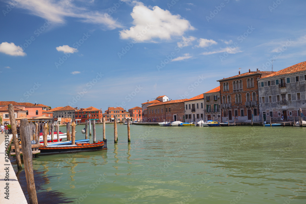 River view of the Murano island near the Venice