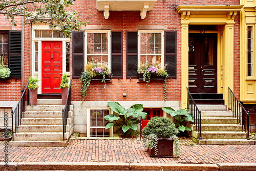 Street at Beacon Hill neighborhood, Boston