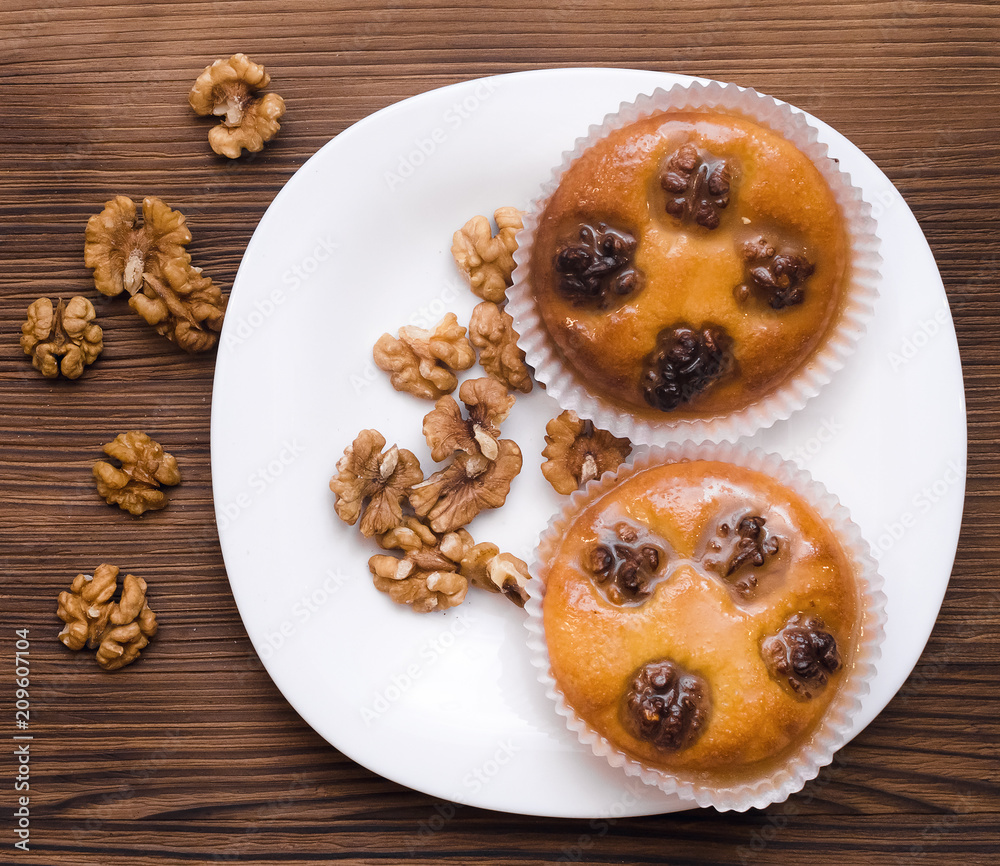 Shortbread cookies with walnuts and honey. Shortbread cookies with walnuts and honey.