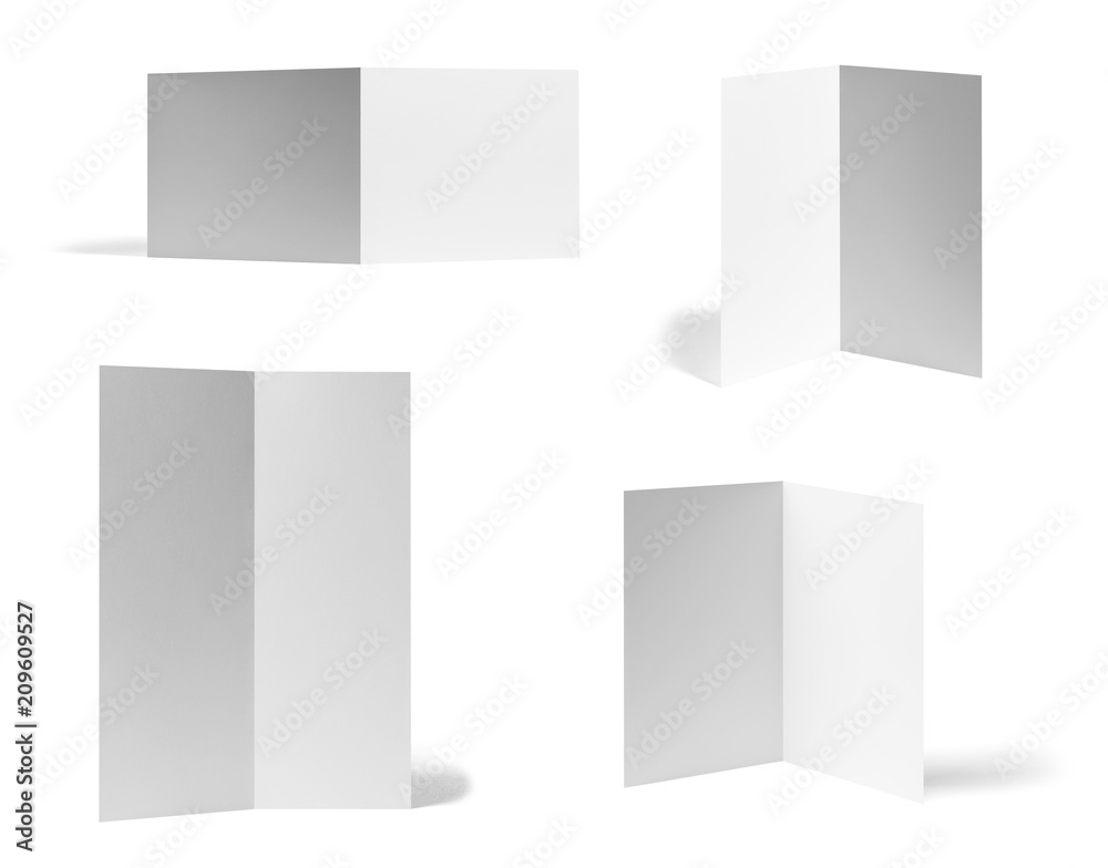 folded leaflet white blank paper template book desktop calendar folded leaflet white blank paper template book desktop calendar