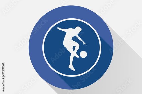 Icono azul de jugadores de fútbol.