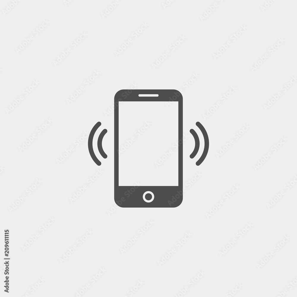 Smartphone flat vector icon. Phone flat vector icon Smartphone flat vector icon. Phone flat vector icon