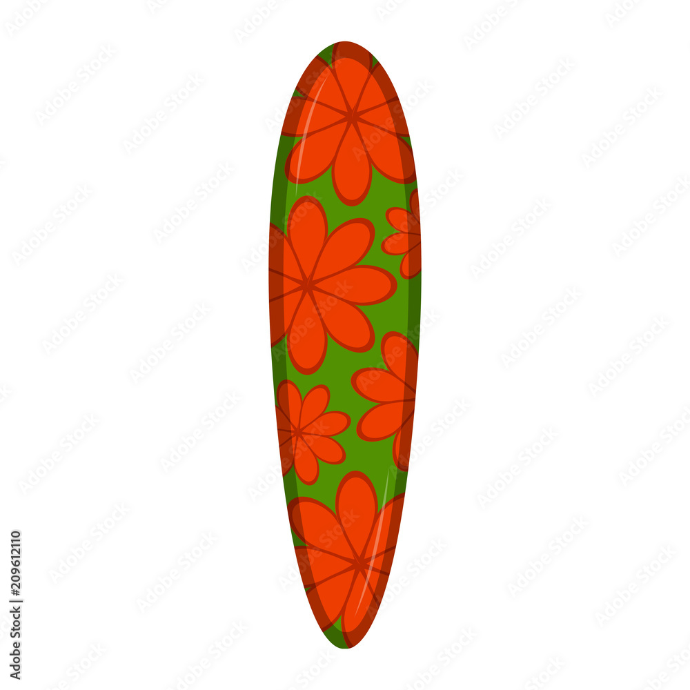 Isolated surfboard icon Isolated surfboard icon