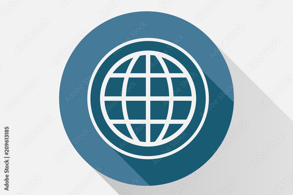Icono azul de navegador de internet. Icono azul de navegador de internet.
