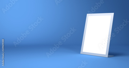 Blank display, original design, 3d rendering with copy space and blank surfaces