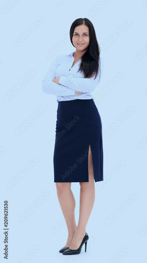 Full body portrait of a confident business woman Full body portrait of a confident business woman