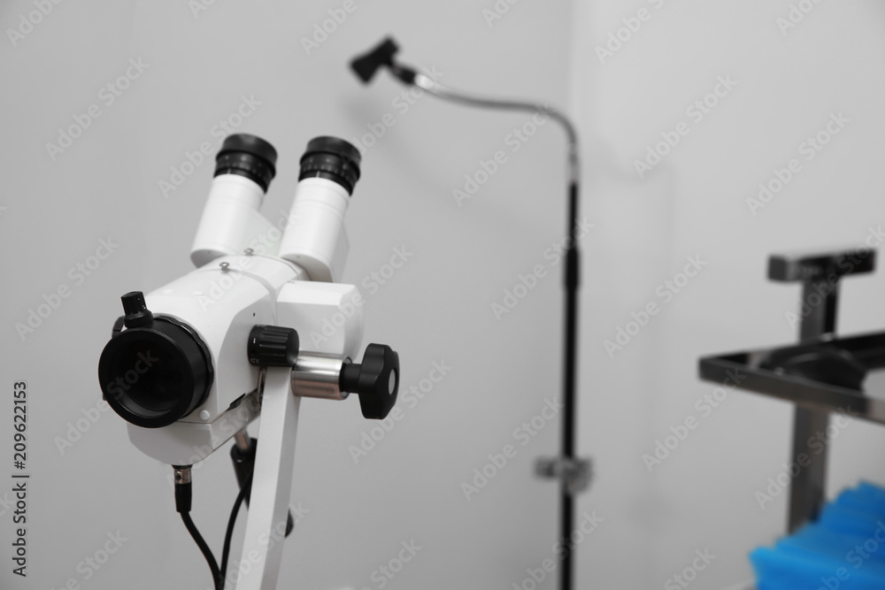 New colposcope in gynecologist office. Health checkup New colposcope in gynecologist office. Health checkup