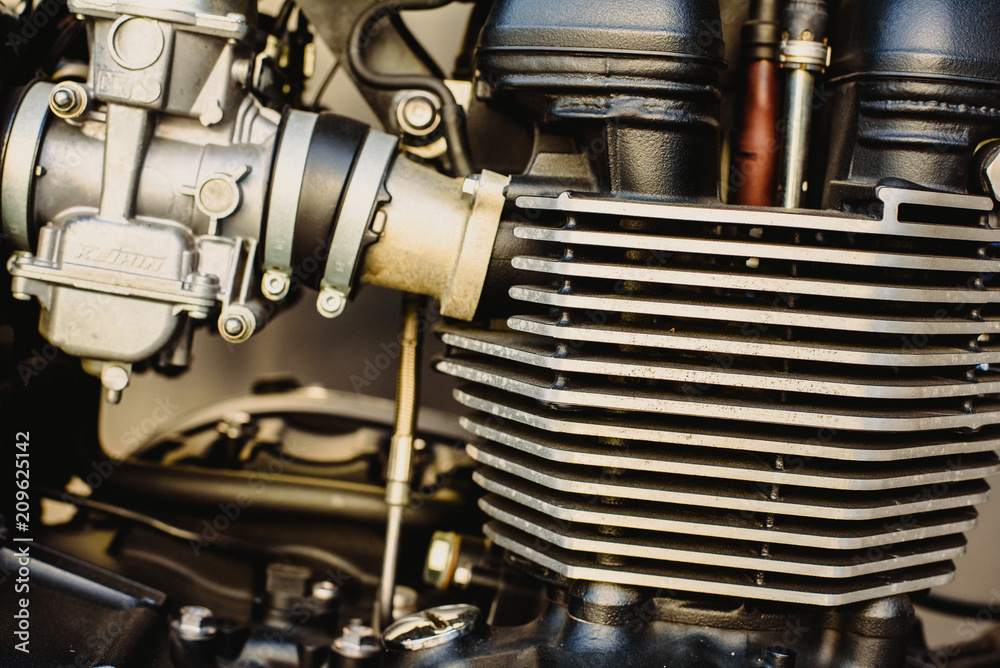 Motor of a powerful motorcycle Motor of a powerful motorcycle
