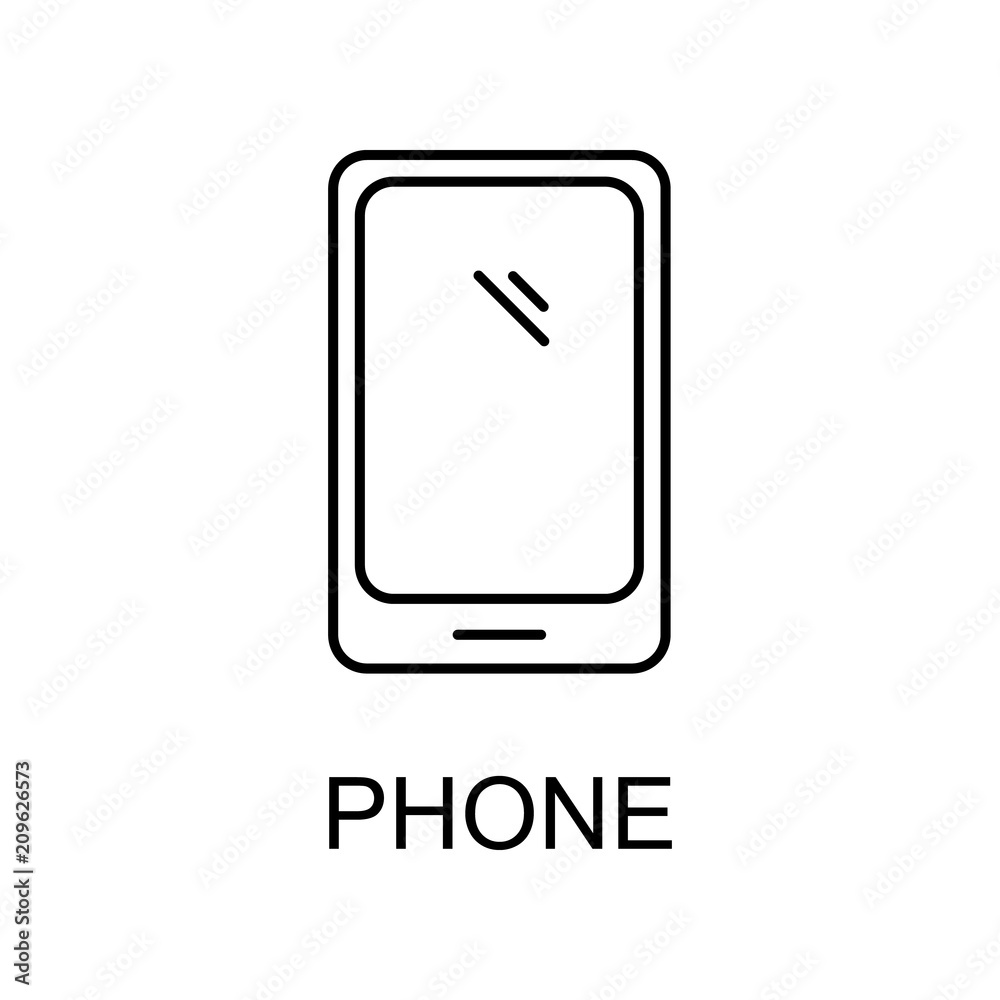 smart phone line icon. Element of human resources signs with name for mobile concept and web apps. Thin line smart phone line icon can be used for web and mobile smart phone line icon. Element of human resources signs with name for mobile concept and web apps. Thin line smart phone line icon can be used for web and mobile