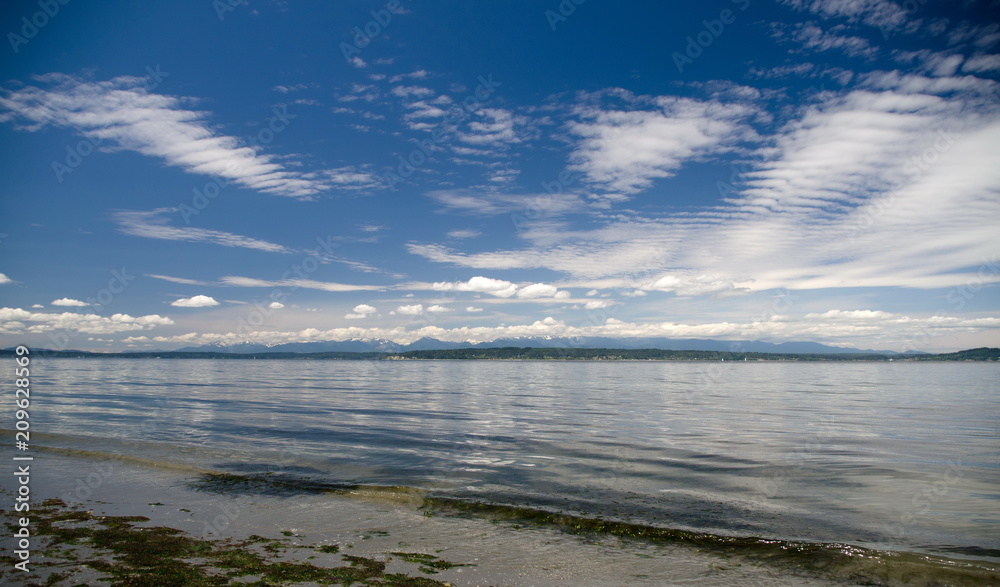 Cirrocumulus clouds over Puget Sound - 2 Cirrocumulus clouds over Puget Sound - 2