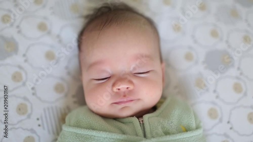Sleepy Baby with Big Yawn