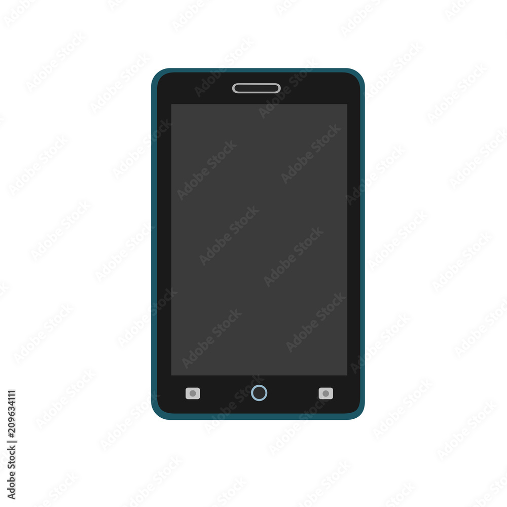 Isolated modern digital smartphone technology device, illustration icon Isolated modern digital smartphone technology device, illustration icon