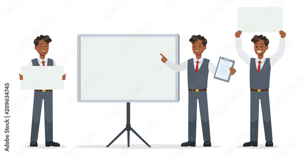 businessman working in office character vector design.No13 businessman working in office character vector design.No13