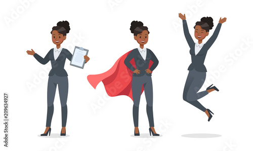 businesswoman working in office character vector design no.11