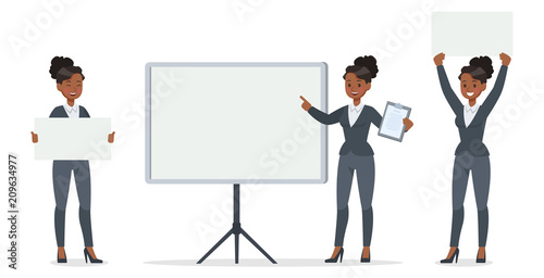 businesswoman working in office character vector design no.14