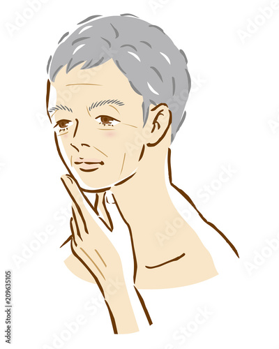 男性　加齢　しわ　美容