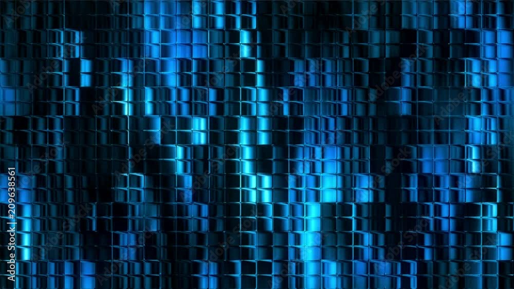 Blue Abstract Glass Window Texture Background Loop