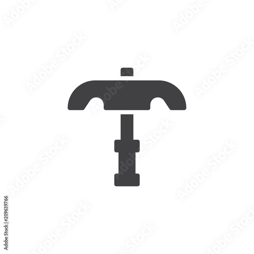 Ancient pick vector icon. filled flat sign for mobile concept and web design. pickaxe simple solid icon. Symbol, logo illustration. Pixel perfect vector graphics