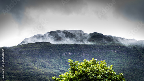 Villa Capao Palmeiras Bahia Brazil 08/16/2015, stone mountain mist