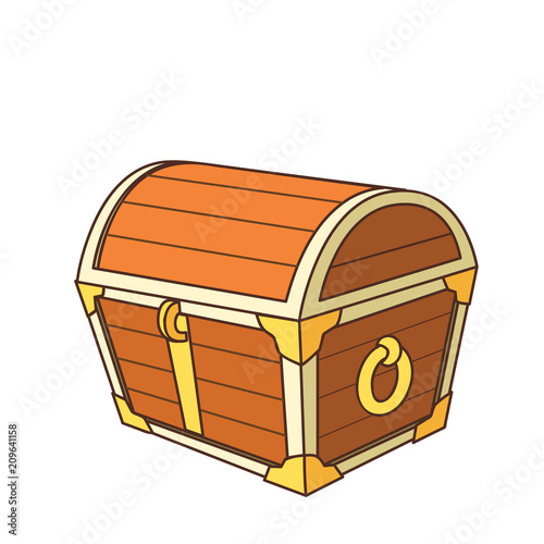 cartoon treasure chest