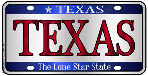 Texas License Plate