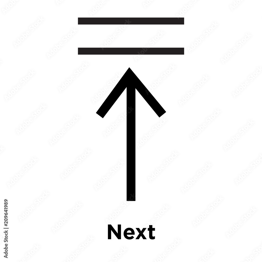 Next icon vector sign and symbol isolated on white background, Next logo concept Next icon vector sign and symbol isolated on white background, Next logo concept