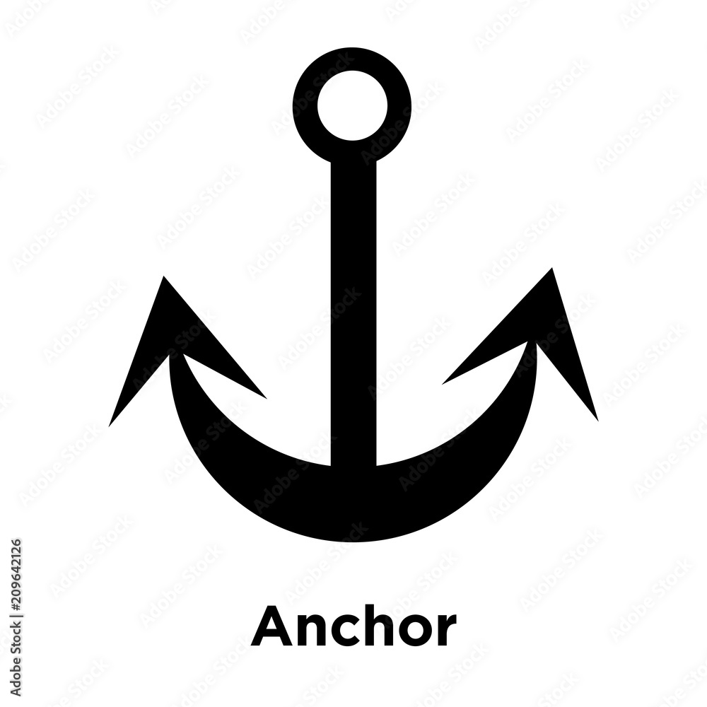 Anchor icon vector sign and symbol isolated on white background, Anchor logo concept, outline symbol, linear sign Anchor icon vector sign and symbol isolated on white background, Anchor logo concept, outline symbol, linear sign