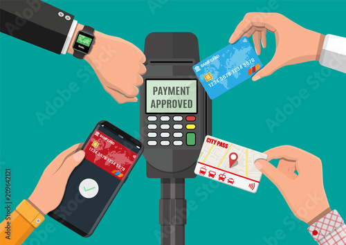 Wireless, contactless or cashless payments photo