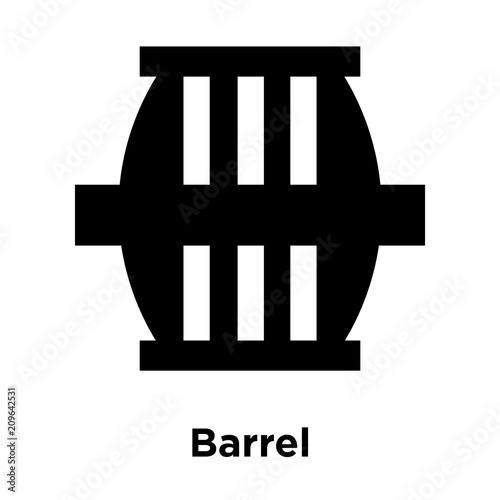 Barrel icon vector sign and symbol isolated on white background, Barrel logo concept, outline symbol, linear sign