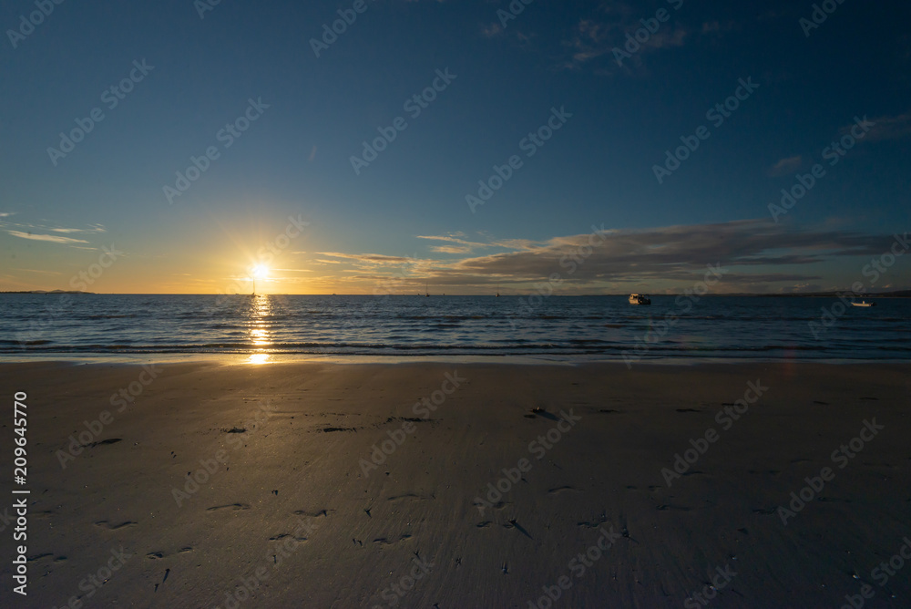 Sunset Wailoaloa beach