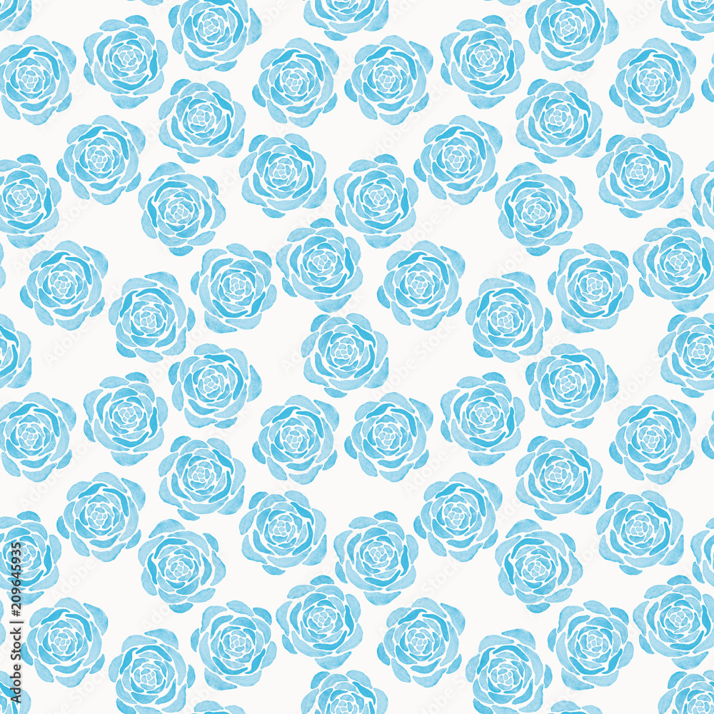 Blue roses on a white background Blue roses on a white background