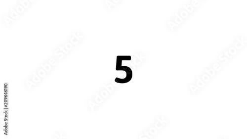 Minimal countdown with tailed lines circling counterclockwise from 10 to 0 seconds. Black on white. Isolated animation.