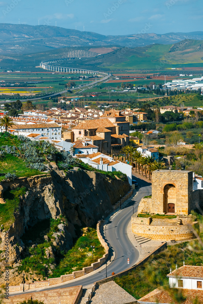 Historic village of Antequera in Andalusia, Spain