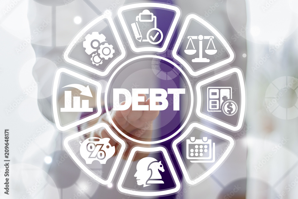 Debt Business Finance concept Debt Business Finance concept