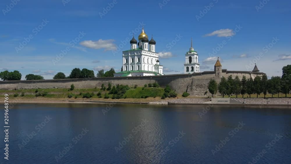 Trinity Cathedral in the Pskov Kremlin on a Sunny June day. Pskov, Russia Trinity Cathedral in the Pskov Kremlin on a Sunny June day. Pskov, Russia